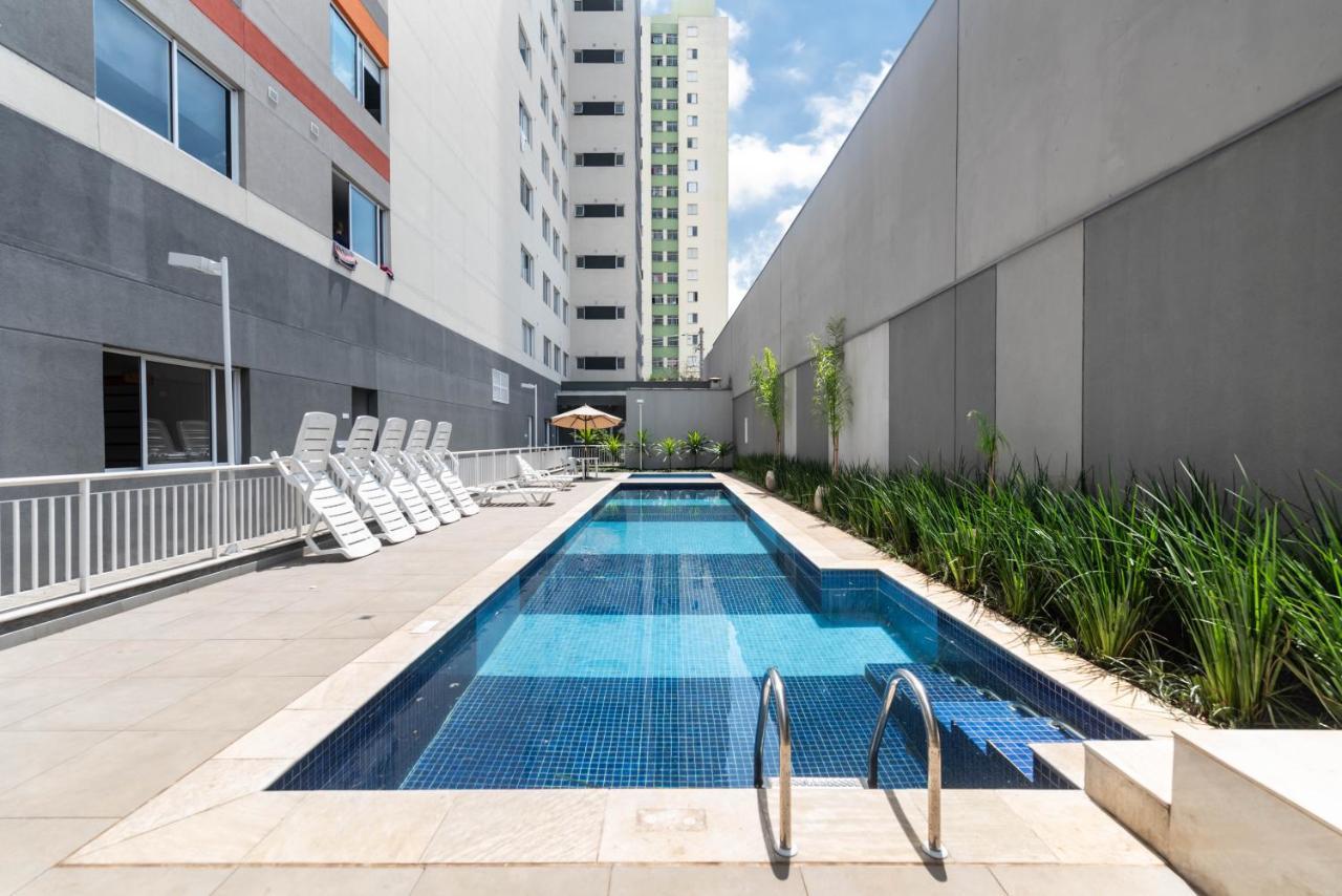 Design Prox Ao Metro Bras Com Piscina Apartamento São Paulo
